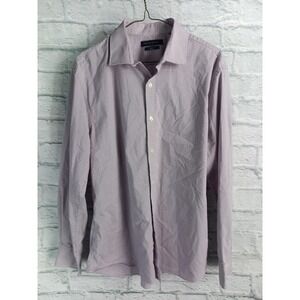 Tommy Hilfiger Shirt Mens 16.5 32/33 Large Red Check Long Sleeve Dress Shirt